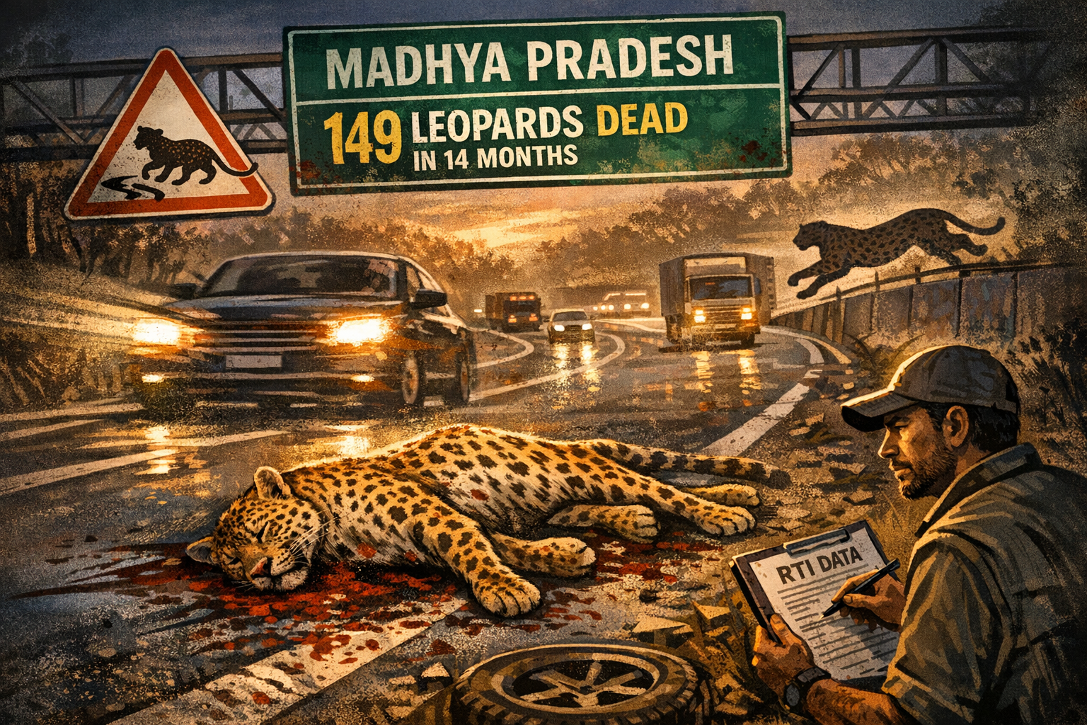 Madhya Pradesh Loses 149 Leopards in 14 Months as Road Deaths Surge